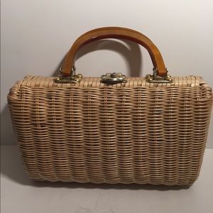 Vintage wicker purse